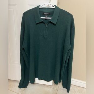 Kenneth Cole Sport Quarter Zip Knit Pullover - Men’s Size XL